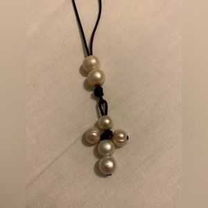 Pearl Cross Necklace
